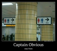Captain Obvious was here