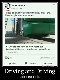Driving and Driving Just don't do it.