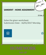 HOMEWORK fuck off